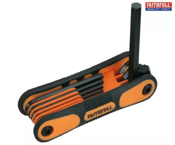 Faithfull Folding Hexagon Key Set, 8 Piece (1.5-8mm) - Image 2