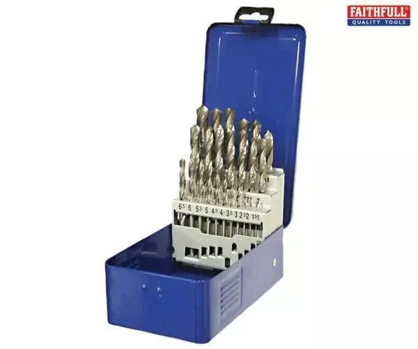 Faithfull HSS Drill Bit Set of 25 M2 1 - 13mm & Case - Image 2