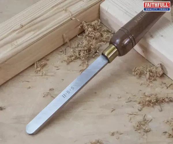 Faithfull HSS Turning Chisel Wooden Boxed Set, 8 Piece - Image 5