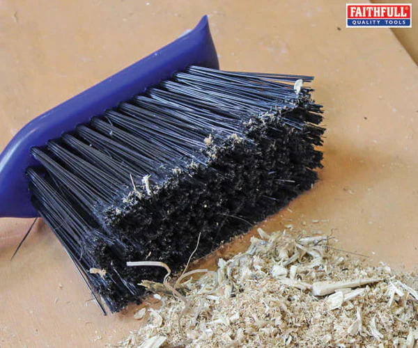 Faithfull Large Plastic Dustpan & Brush Set - Image 2