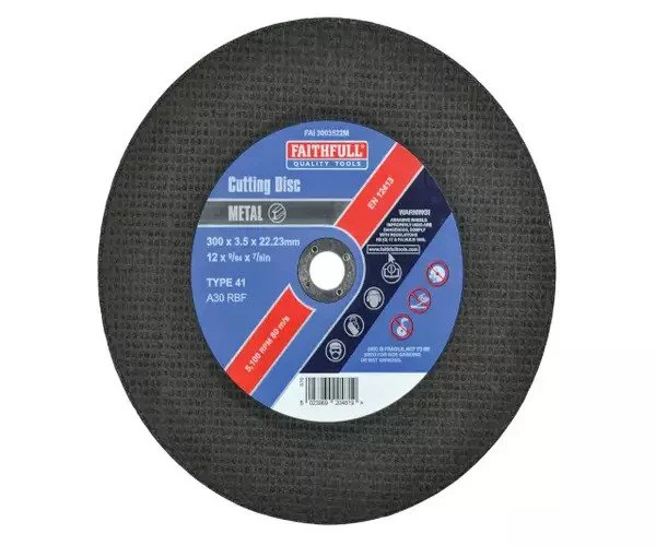 Faithfull Metal Cut Off Disc 300 x 3.5 x 22.23mm