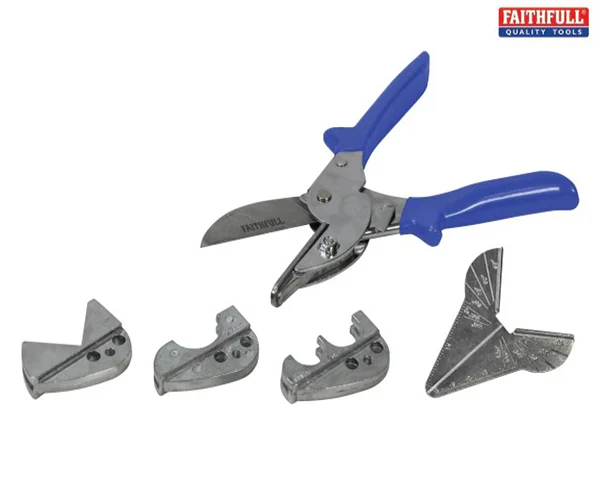 Faithfull Multi-Function Gasket & Pipe Mitre Shears Kit - Image 2