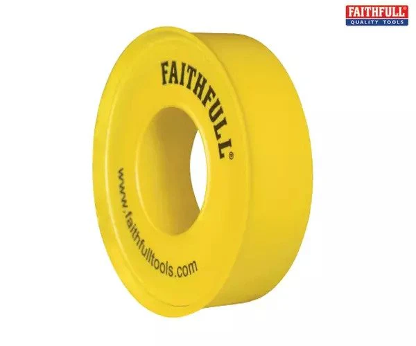 Faithfull P.T.F.E Gas Tape 12mm x 5m White (Pack 10) - Image 3