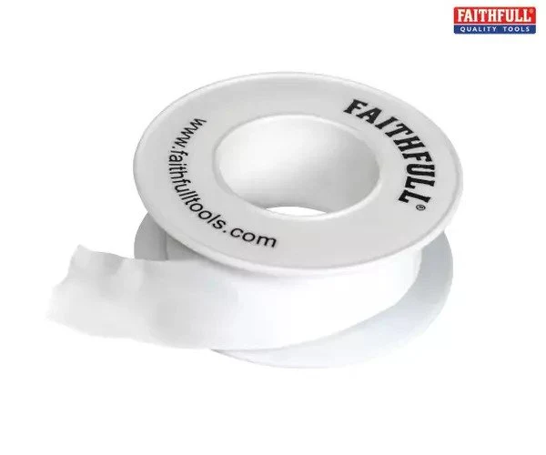 Faithfull P.T.F.E Tape 12mm x 12m White (Pack 10) - Image 3