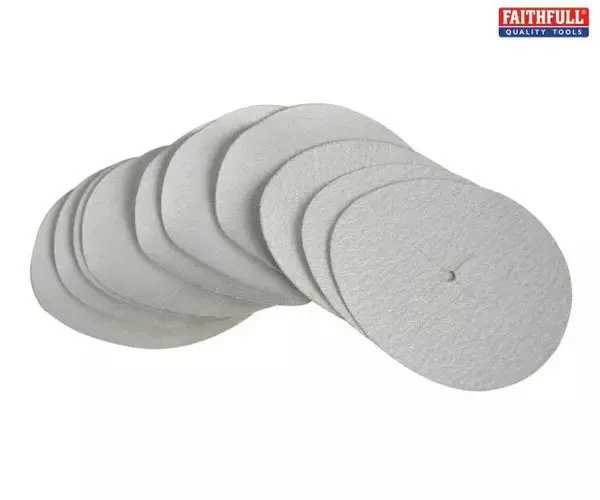 Faithfull Paper Sanding Disc 6 x 125mm Assorted (Pack 10)