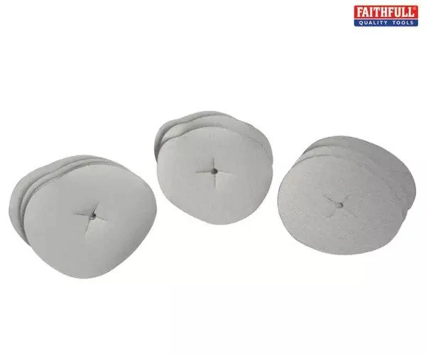 Faithfull Paper Sanding Disc 6 x 125mm Assorted (Pack 10) - Image 2
