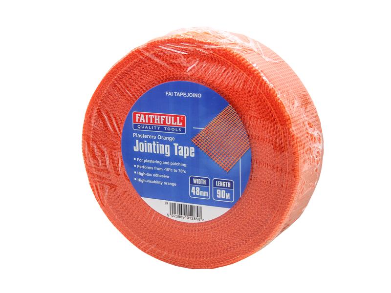 Faithfull Plasterers Orange Jointing Tape 48mm x 90m - Image 2
