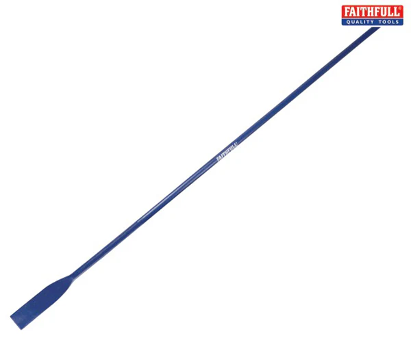 Faithfull Posthole Digging Bar with Chisel End 7.7kg 1.75m