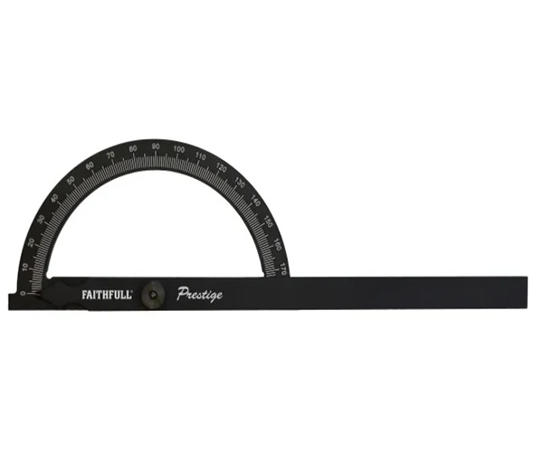 Faithfull Prestige Angle Gauge Black Aluminium 150 x 270mm - Image 2