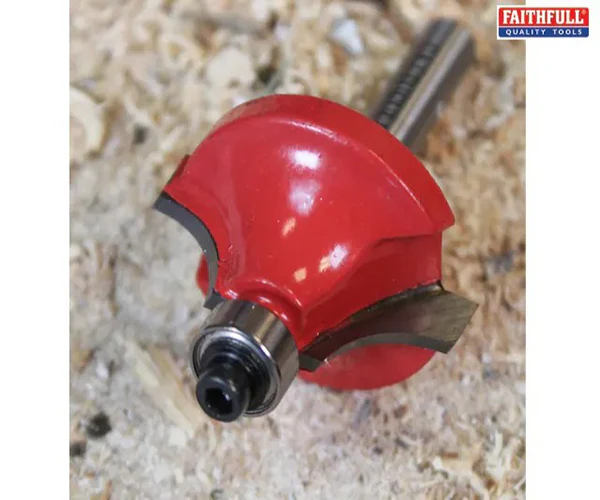 Faithfull Router Bit TCT 9.5mm Rounding Over 1/4in Shank