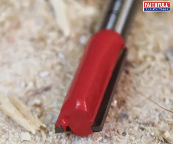 Faithfull Router Bit TCT Two Flute 10.0 x 19mm 1/4in Shank