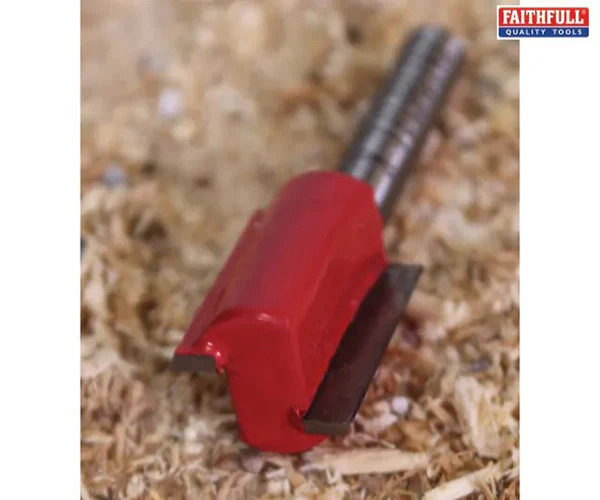 Faithfull Router Bit TCT Two Flute 15.9 x 19mm 1/4in Shank