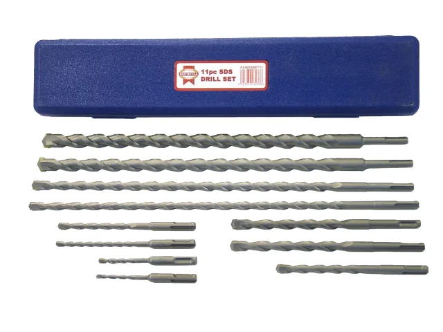 Faithfull SDS Plus Drill Bit Set, 11 Piece