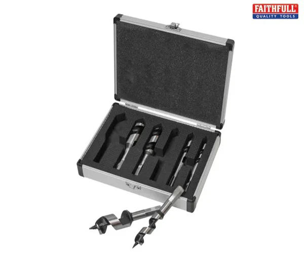 Faithfull Stubby Combination Wood Auger Bit Set, 6 Piece 10-25mm - Image 2