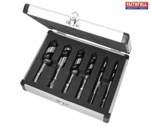 Faithfull Stubby Combination Wood Auger Bit Set, 6 Piece 10-25mm - Image 3