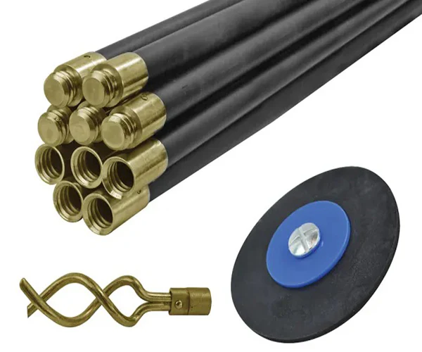 Faithfull Universal Drain Clean Set (10 x Rods Plunger & Worm) - Image 4