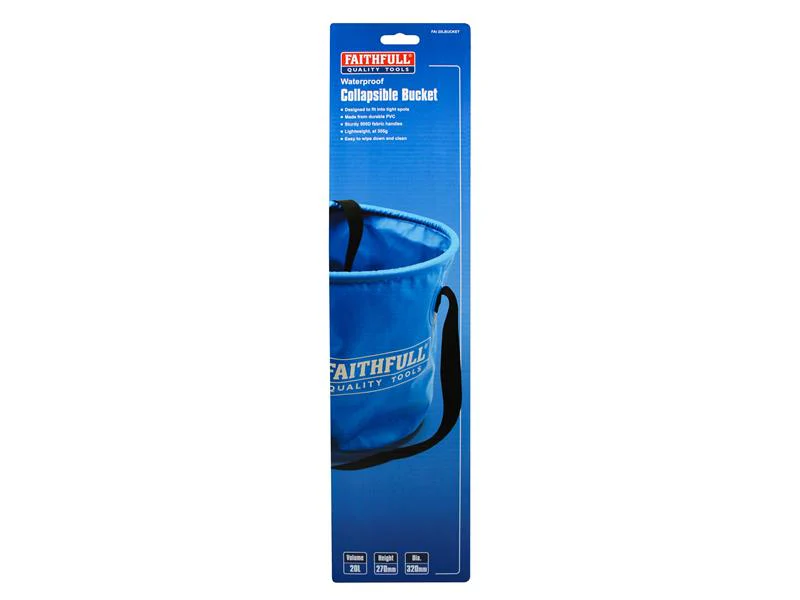 Faithfull Waterproof Collapsible Bucket 20 litre - Image 6