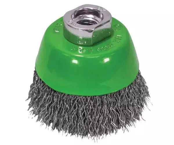 Faithfull Wire Cup Brush 75mm M14x2, 0.30mm Stainless Steel Wire