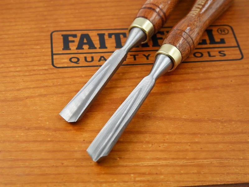 Faithfull Wood Carving Chisels Set in Case, 12 Piece - Image 6