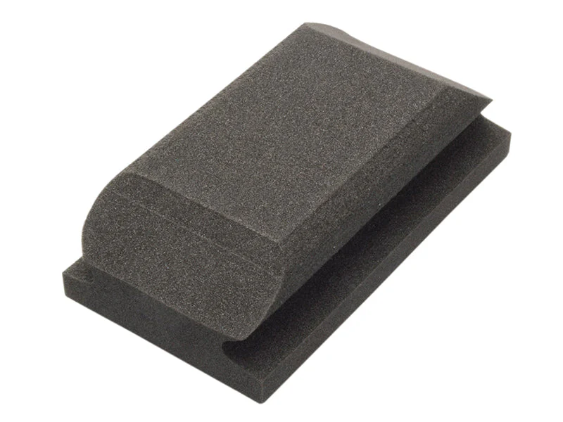 Flexipads World Class  Hand Sanding Block Shaped Black 70 x 125mm
