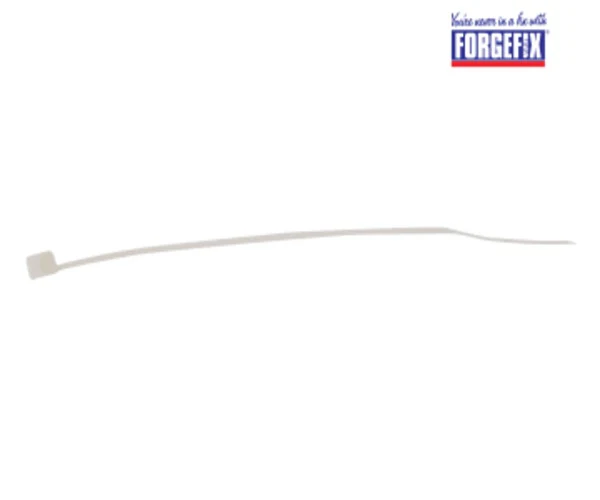 ForgeFix Cable Tie Natural/Clear 3.6 x 150mm (Bag 100)