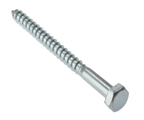 ForgeFix Coach Screw Hexagon Head Single Thread ZP M8 x 200mm Bag 10