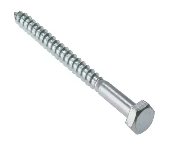 ForgeFix Coach Screw Hexagon Head Single Thread ZP M8 x 70mm Bag 10