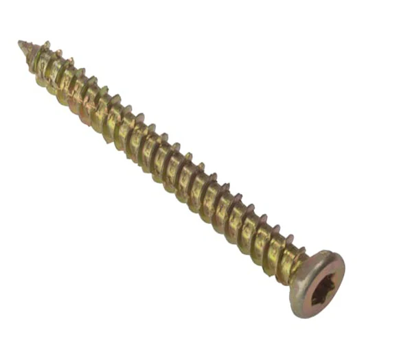ForgeFix Concrete Frame Screw TORX® Compatible High-Low Thread ZYP 7.5 x 82mm Bag 10