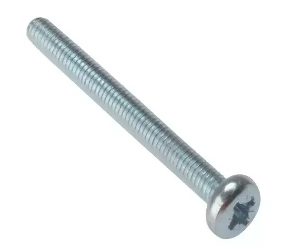 ForgeFix Machine Screw Pozi Compatible Pan Head ZP M4 x 30mm Bag 25