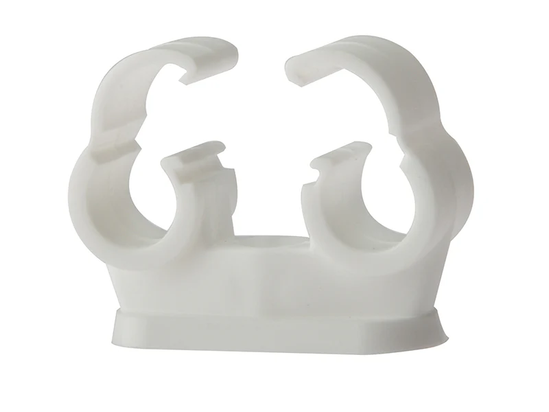 ForgeFix Pipe Clip Double Cliplock 15mm Box 50