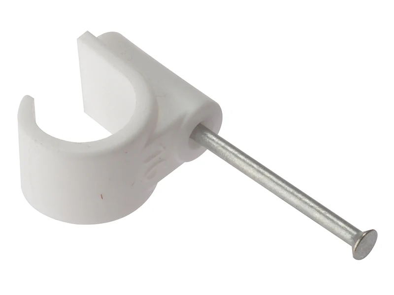 ForgeFix Pipe Clip with Masonry Nail 22mm Box 100