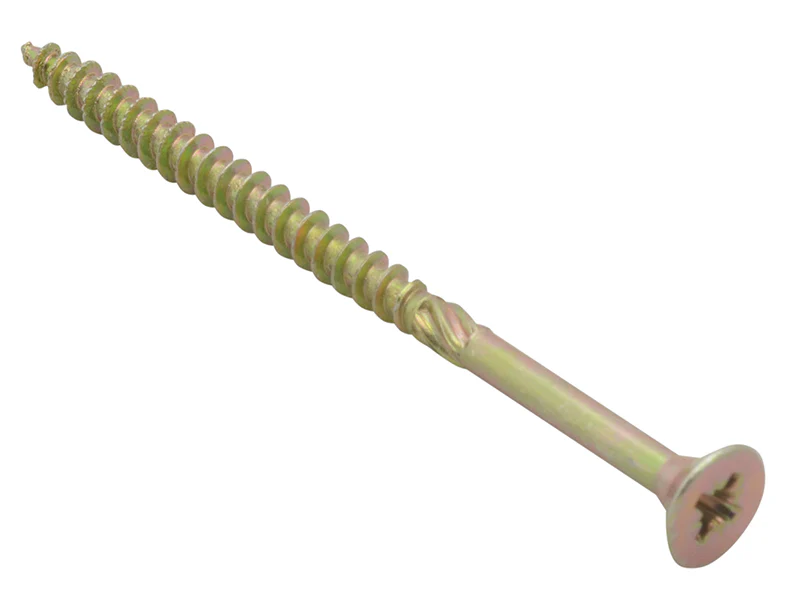 ForgeFix Spectre™ PZ Compatible Wood Screw CSK ZYP 6.0 x 80mm Box 100