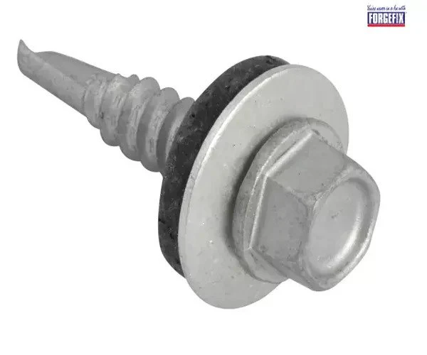 ForgeFix TechFast Hex Head Roofing Screw Self-Drill Light Section 5.5 x 25mm Pack 100