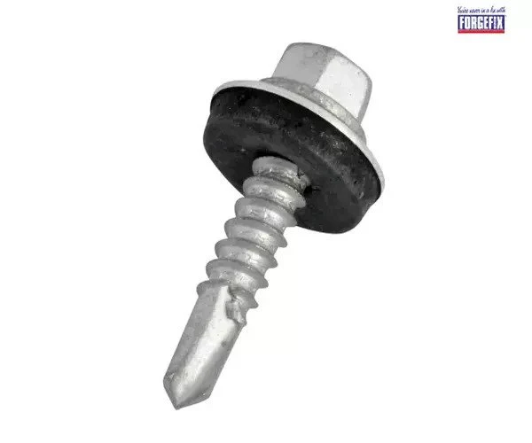 ForgeFix TechFast Hex Head Roofing Screw Self-Drill Light Section 5.5 x 25mm Pack 100 - Image 3