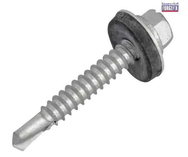ForgeFix TechFast Hex Head Roofing Screw Self-Drill Light Section 5.5 x 38mm Pack 100 - Image 3