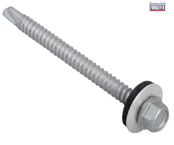 ForgeFix TechFast Hex Head Roofing Screw Self-Drill Light Section 5.5 x 70mm Pack 50