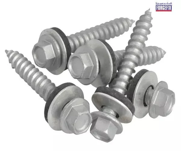 ForgeFix TechFast Hex Head Screw Sheet to Timber 6.3 x 45mm Pack 100 - Image 3