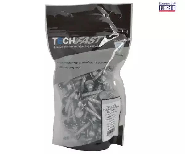 ForgeFix TechFast Hex Head Screw Sheet to Timber 6.3 x 45mm Pack 100 - Image 4