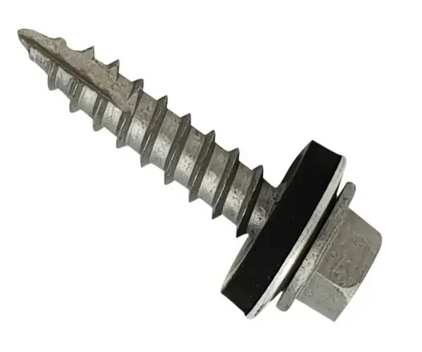 ForgeFix TechFast Metal Roofing to Timber Hex Screw T17 Gash Point 6.3 x 80mm Box 100