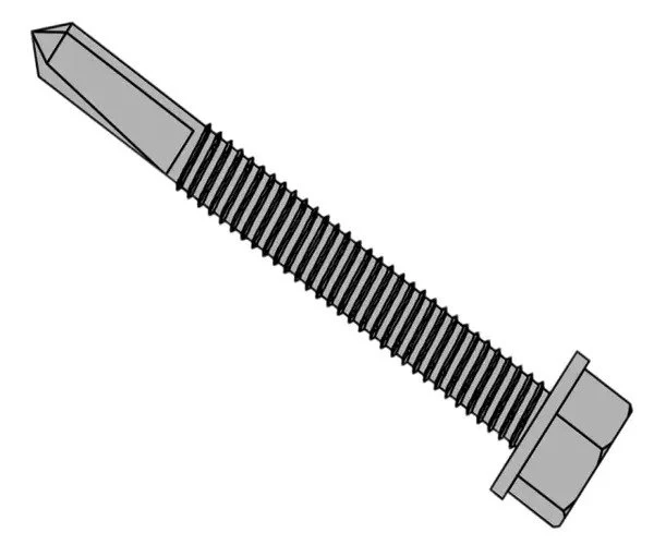 ForgeFix TechFast Roofing Sheet to Steel Hex Screw No.5 Tip 5.5 x 50mm Box 100