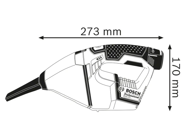 Bosch GAS 12V Professional Handheld Vacuum 12V Bare Unit - Image 2