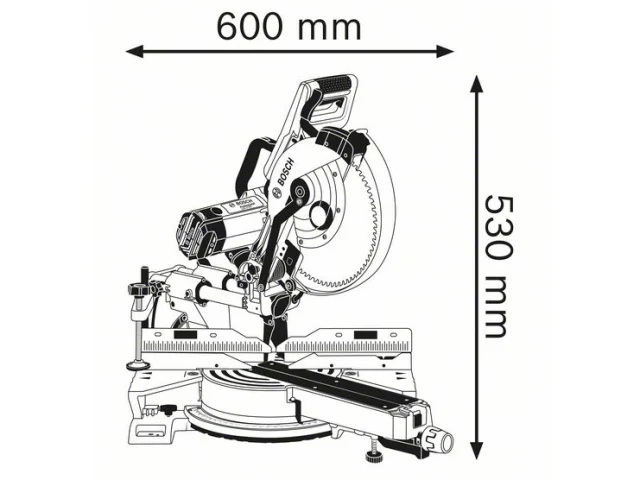 Bosch GCM 12 SDE Professional Sliding Mitre Saw 1450W 110V - Image 2