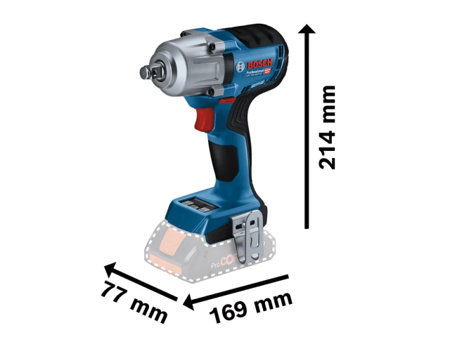 Bosch GDS 18V-450 HC Professional 1/2in Impact Wrench 18V Bare Unit - Image 2