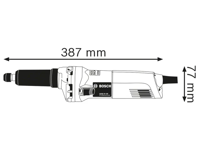 Bosch GGS 8 CE Straight Grinder 750W 240V - Image 2