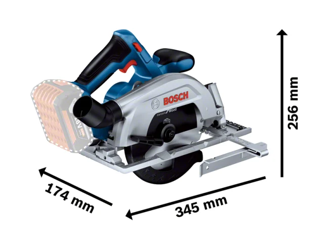 Bosch GKS 18V-57-2 Professional Circular Saw 18V Bare Unit - Image 2