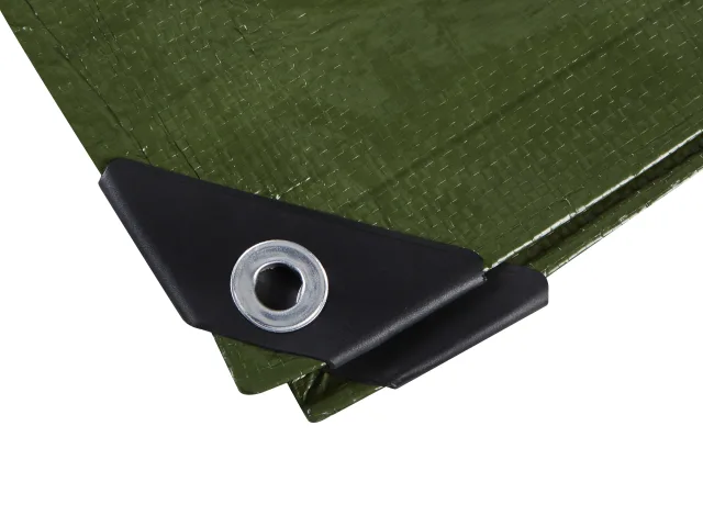 BlueSpot Tools Green Tarpaulin 3.6 x 2.4m - Image 2