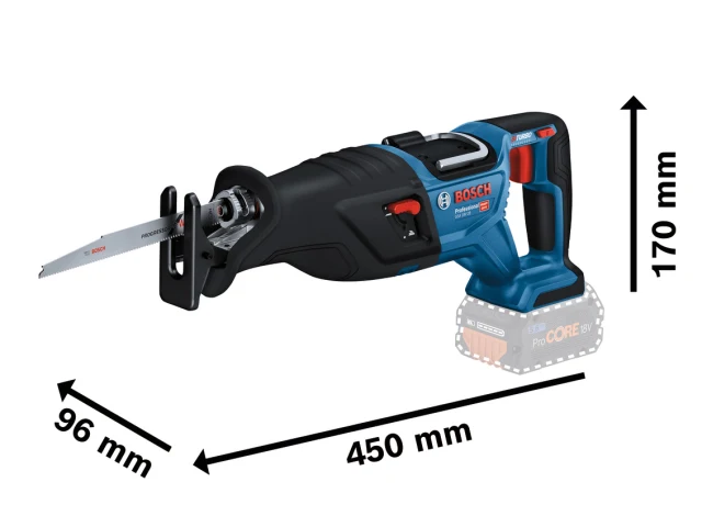 Bosch GSA 18V-28 Pro BITURBO Reciprocating Saw 18V Bare Unit - Image 2