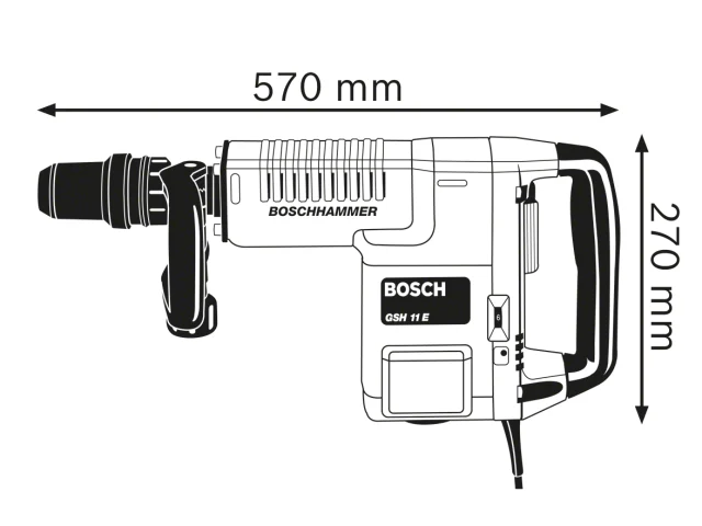 Bosch GSH 11 E SDS-Max Professional Demolition Hammer 1500W 110V - Image 2