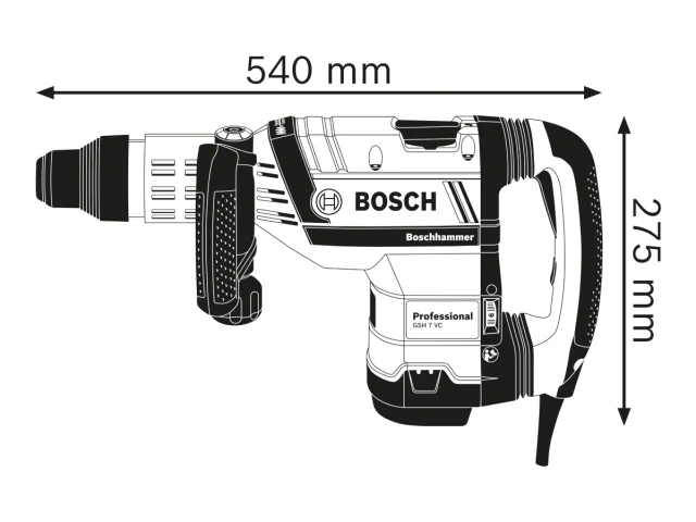 Bosch GSH 7 VC SDS-Max Professional Demolition Hammer 1500W 110V - Image 3