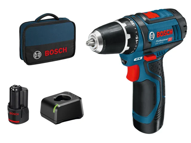 Bosch GSR 12V-15 Professional Drill Driver 12V 2 x 2.0Ah Li-ion - Image 2